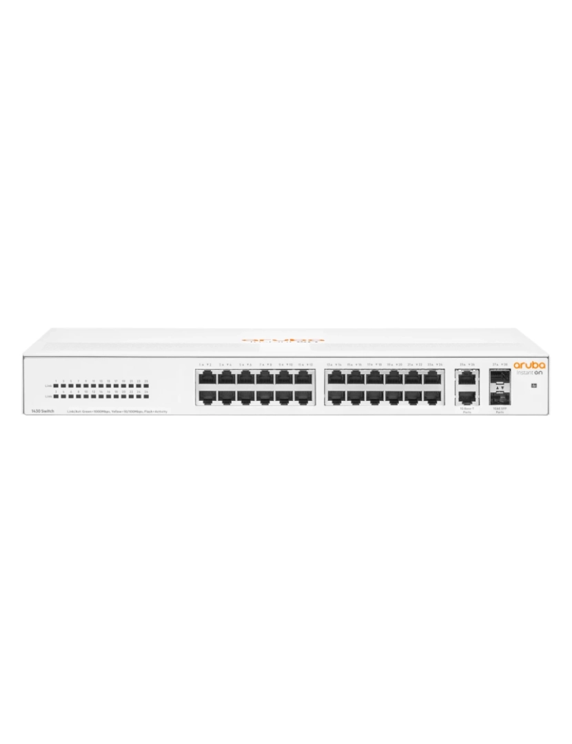 ARUBA - hewlett packard enterprise instant on 1430 26g 2sfp não-gerido l2 gigabit ethernet (10/100/1000) 1u - r8r50a#abb