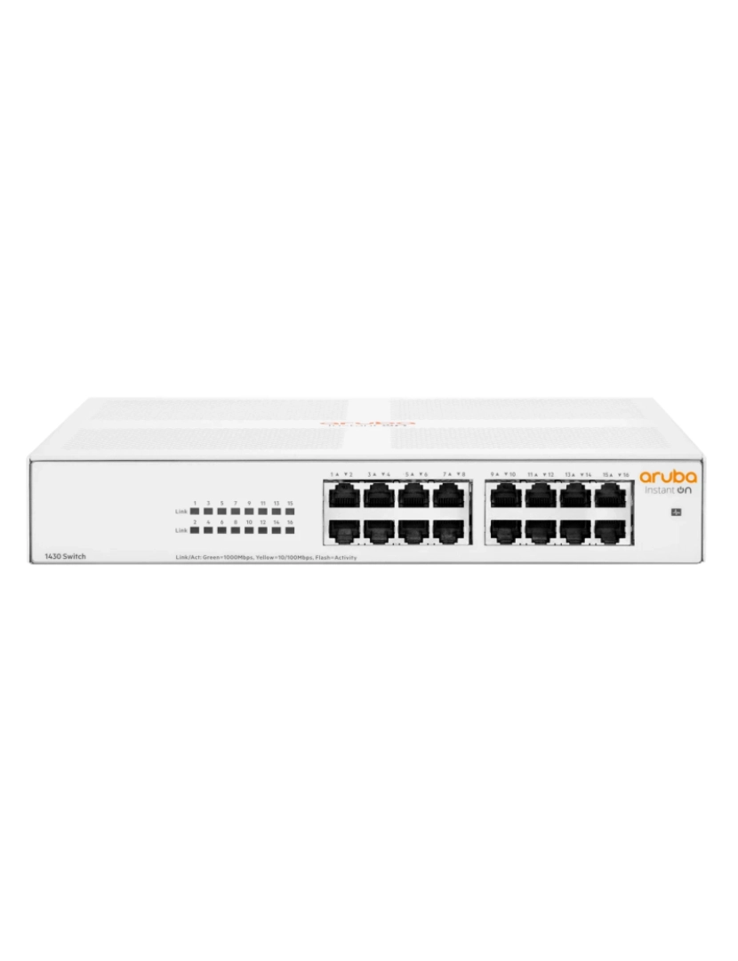 ARUBA - hewlett packard enterprise instant on 1430 16g não-gerido l2 gigabit ethernet (10/100/1000) 1u branco - r8r47a#abb