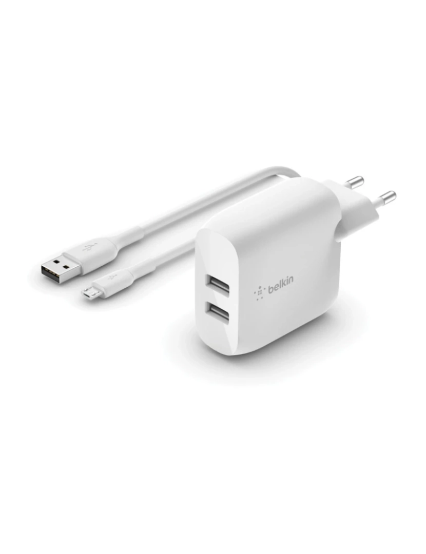 Belkin - Cabo USB Belkin > Carregador de Dispositivos Móveis Branco Interior - WCE002VF1MWH