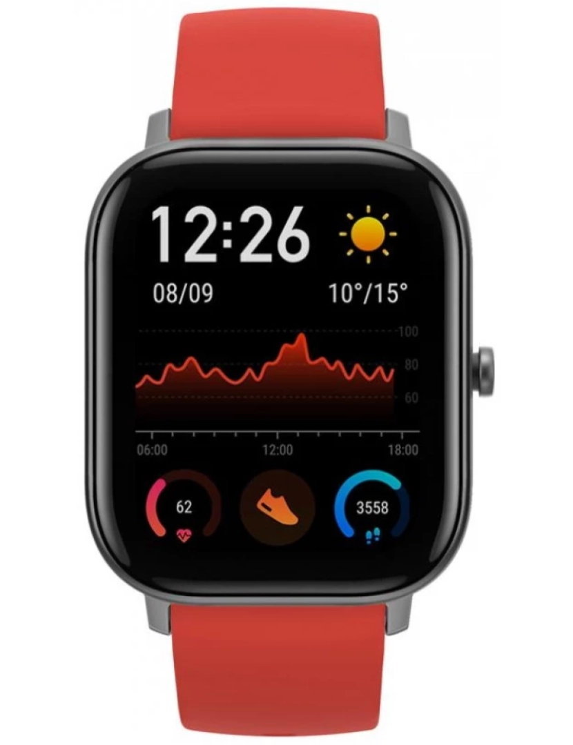 imagem de Smart Watch Amazfit > GTS 4,19 CM (1.65) Amoled 43 MM Vermelho GPS - W1914OV6N1