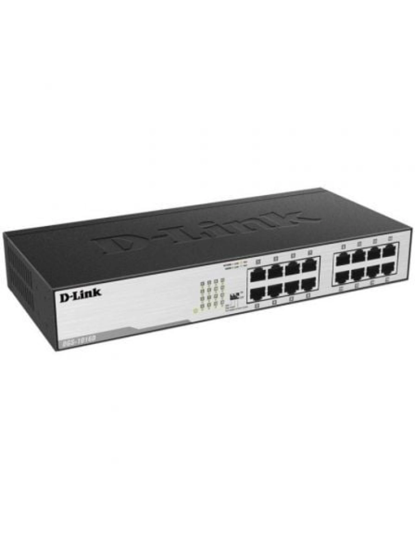 D-Link - /e não-gerido preto, metálico - dgs-1016d