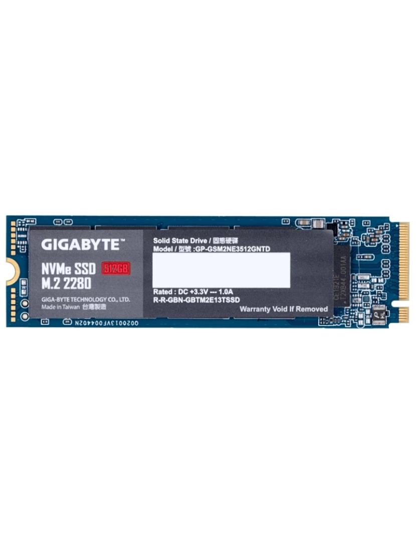 Gigabyte - Drive SSD M.2 Gigabyte > Disco 512 GB PCI Express 3.0 Nvme - GP-GSM2NE3512GNTD