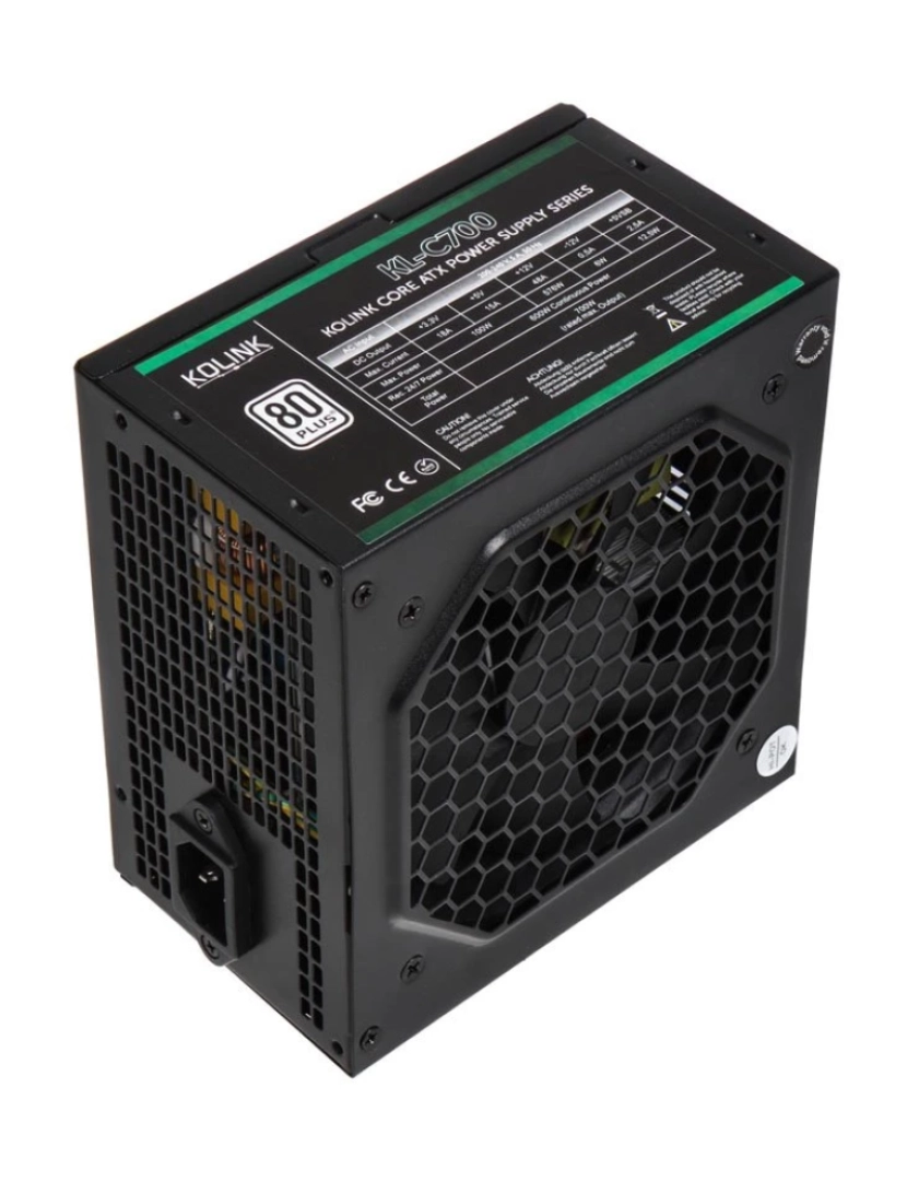 imagem de Fonte de Alimentação Kolink > 700 W 20+4 PIN ATX ATX Preto - KL-C7001