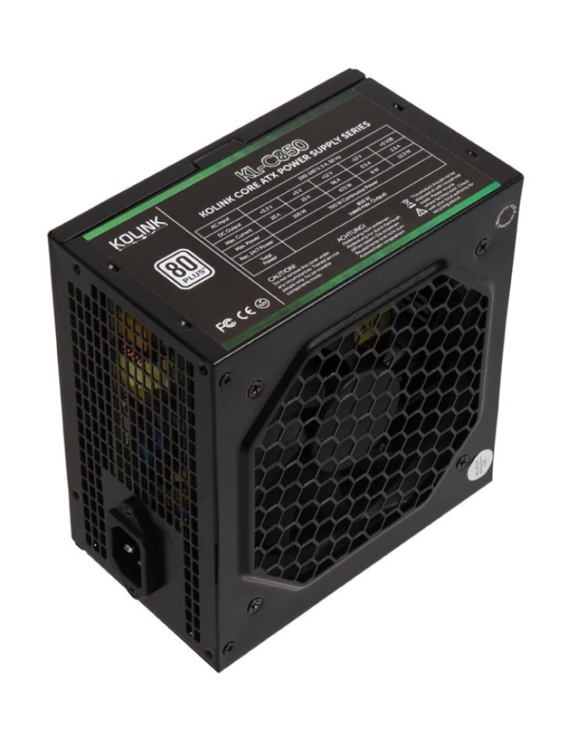 imagem de Fonte de Alimentação Kolink > 850 W 20+4 PIN ATX Preto - KL-C8501