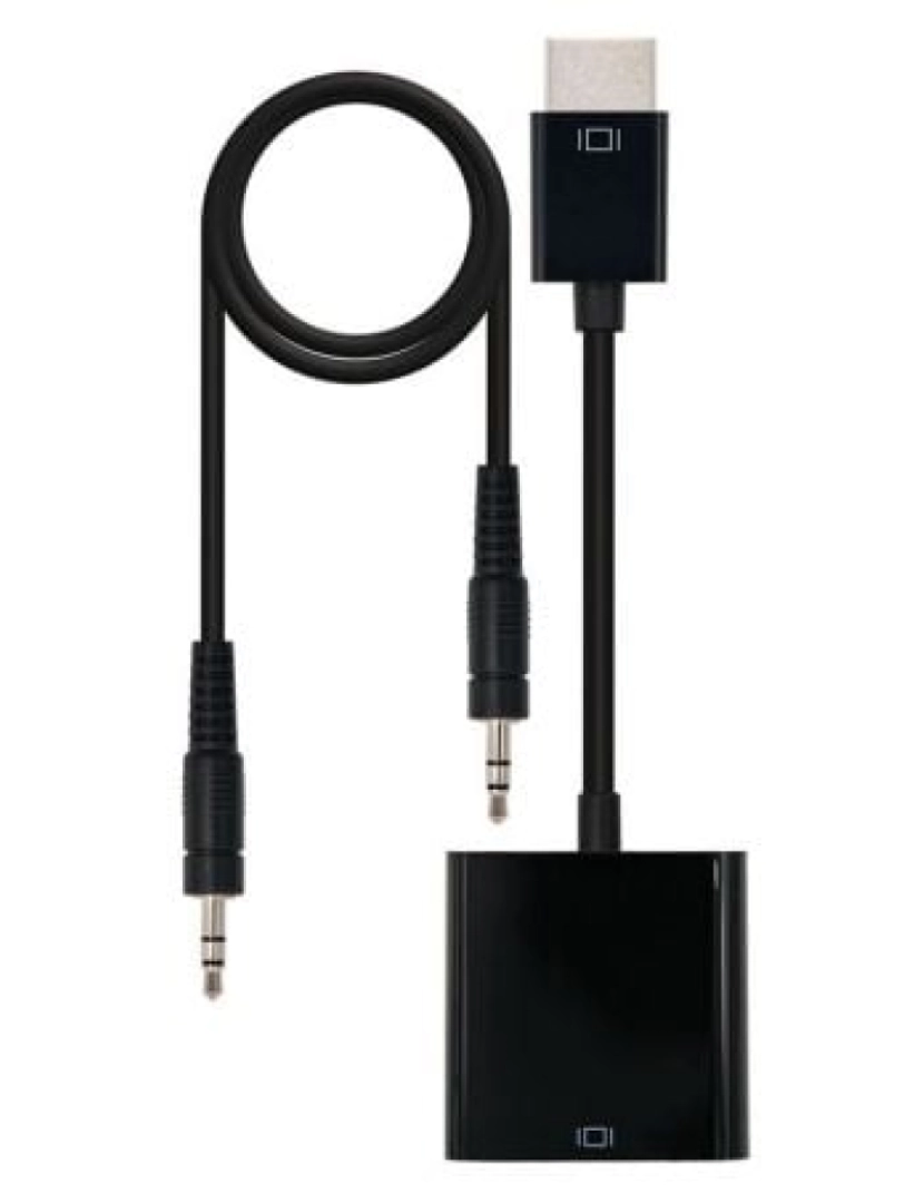 imagem de Cabo Hdmi Nanocable > Adaptador de de Vídeo 0,1 M Preto - 10.16.2001-BK1