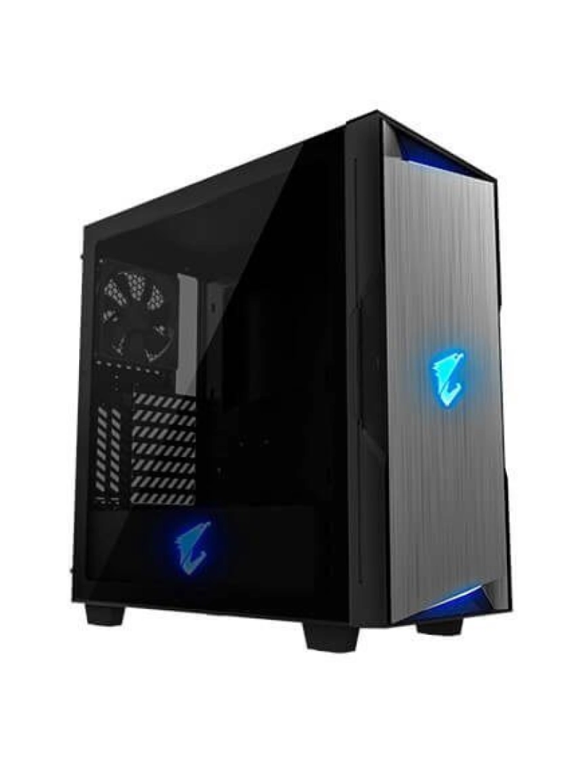 Gigabyte - Aorus C300 Glass Midi Tower Preto - GB-AC300G