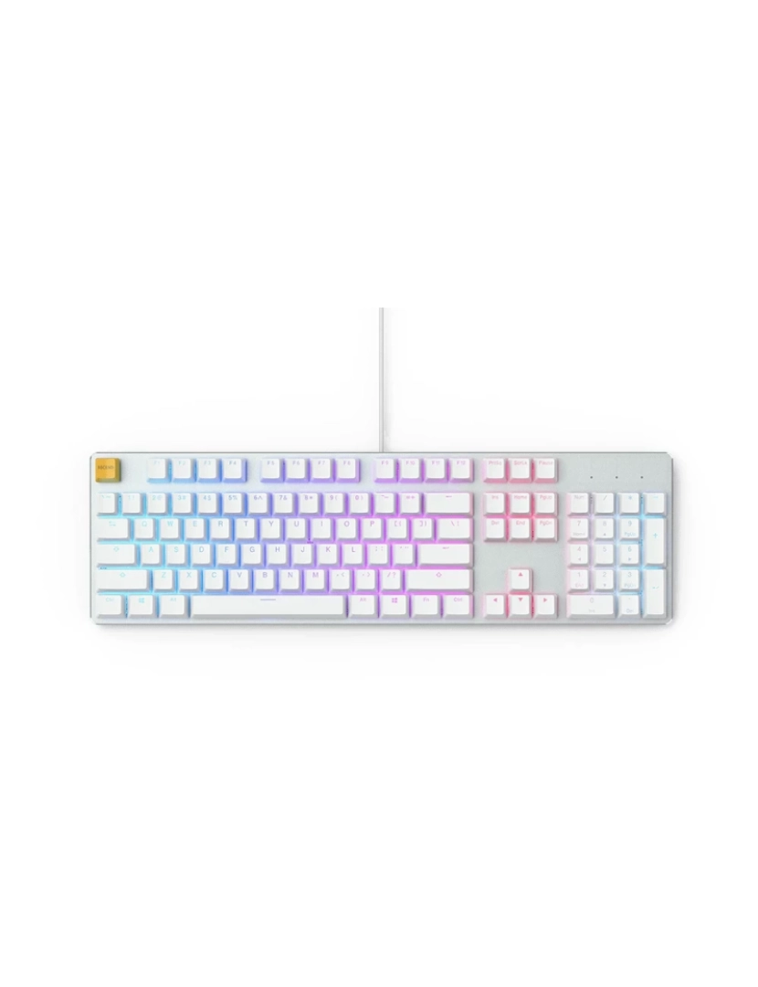 Glorious Pc Gr - Teclado Glorious PC GR > Glorious PC Gaming Race Gmmk USB Qwerty Estados Unidos (internacional) Prateado, Branco - GLO-GMMK-FS-BRN-W