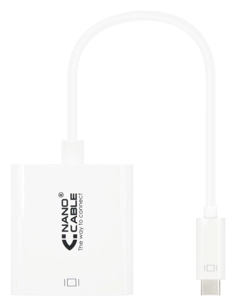 Nanocable - Cabo DVI Nanocable > Adaptador Gráfico USB 1920 X 1080 Pixels Branco - 10.16.4103