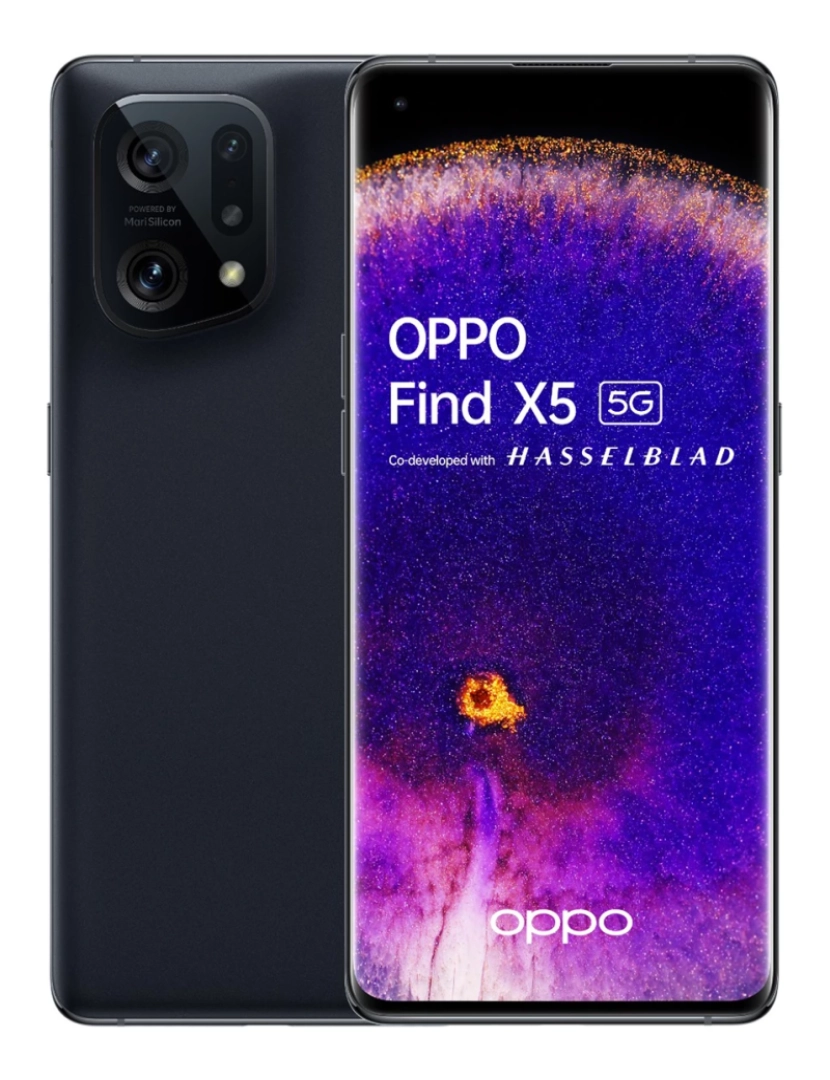 imagem de OPPO Find X5 16,6 cm (6.55") Dual SIM Android 12 5G USB Type-C 8 GB 256 GB 4800 mAh Preto1