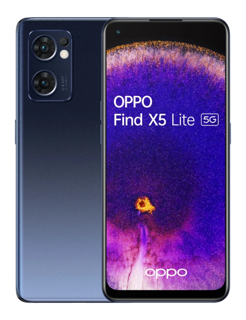 Oppo - OPPO Find X5 Lite 16,3 cm (6.43") Dual SIM Android 12 5G USB Type-C 8 GB 256 GB 4500 mAh Preto