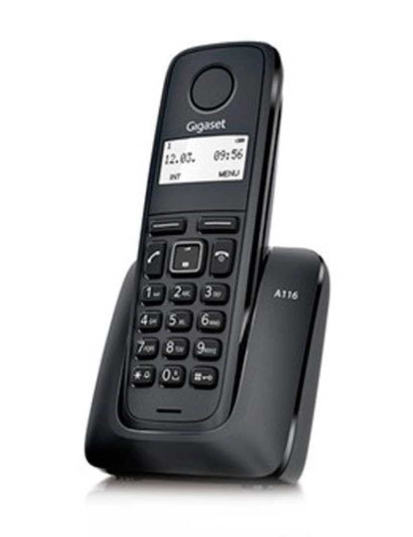 Brightpoint - Telefone SEM FIO Brightpoint > Gigaset A116 Dect Identificação de Chamadas Preto - S30852-H2801-R101