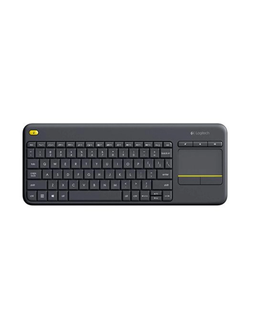 imagem de Teclado Logitech > K400 Plus TV RF Wireless Qwerty Espanhol Preto - 920-0071371