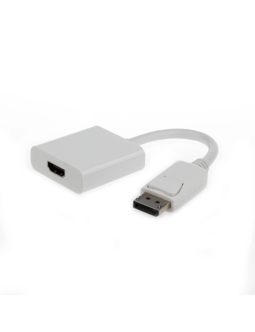 Gembird - Adaptador Display Port Gembird > Cabo Vídeo 0,1 M Displayport Hdmi Type A (standard) Branco - A-DPM-HDMIF-002-W