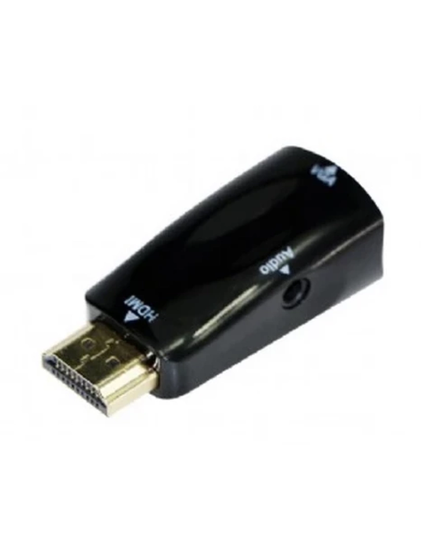 Gembird - Cabo Hdmi Gembird > Adaptador Para VGA (D-SUB) Preto - A-HDMI-VGA-02
