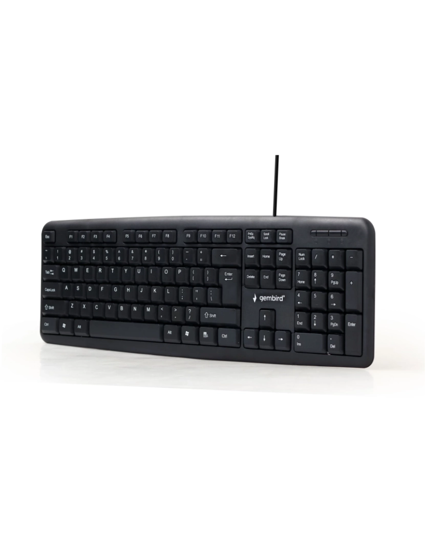 Gembird - Teclado Gembird > USB Espanhol Preto - KB-U-103-ES