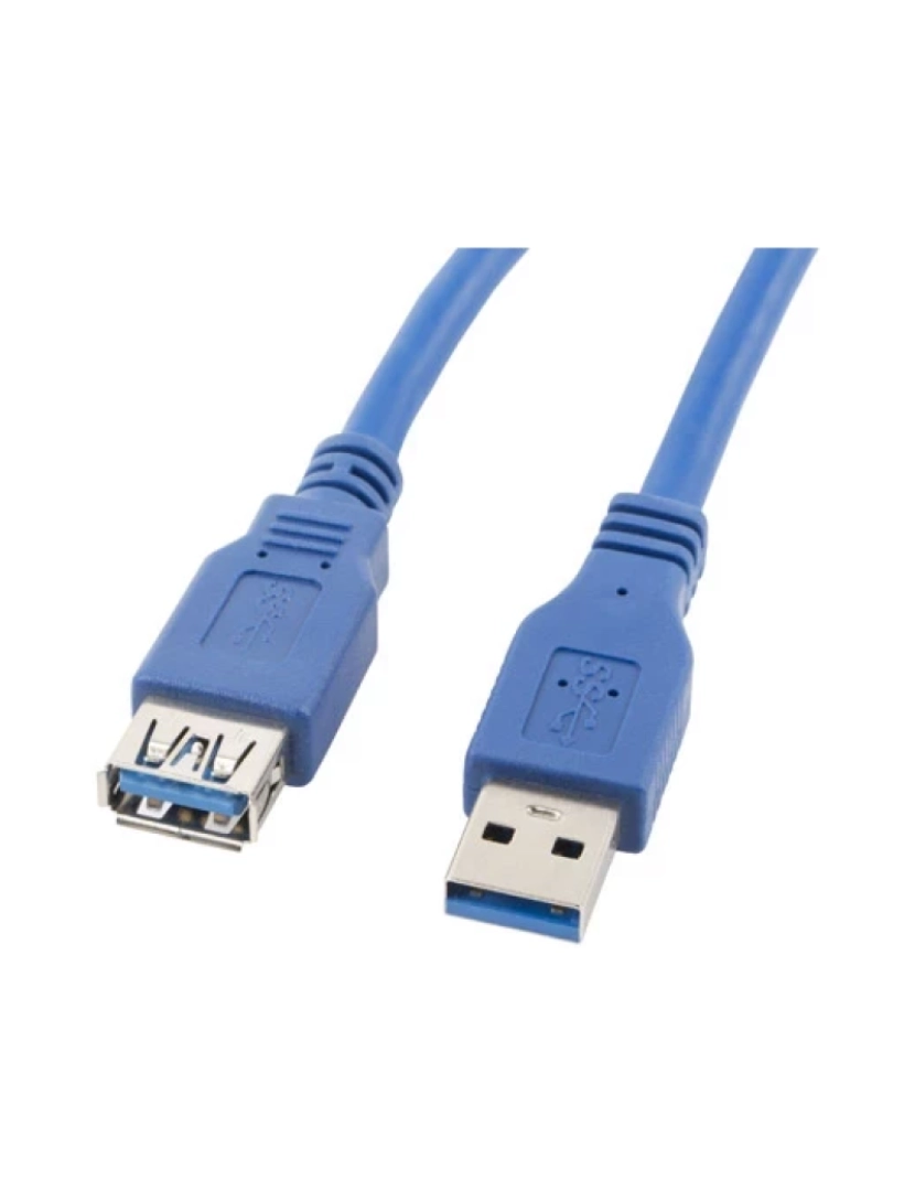 imagem de Cabo USB Lanberg > 1,8 M A Azul - CA-US3E-10CC-0018-B1