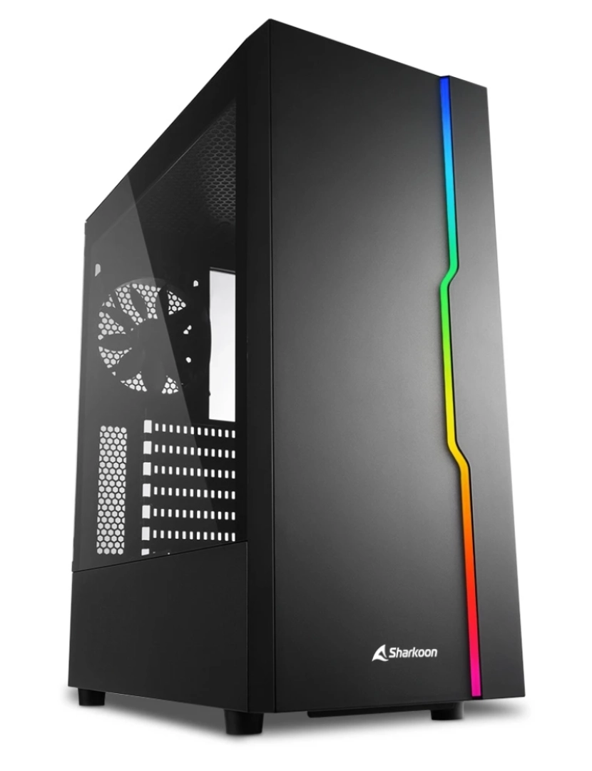 imagem de RGB Slider Midi Tower Preto - 40449510298461