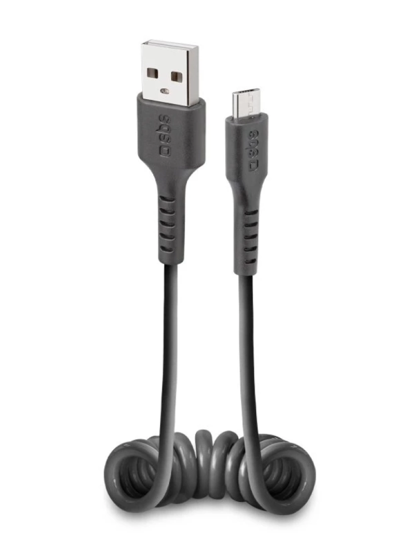 SBS - Cabo USB SBS > 0,5 M 2.0 MICRO-USB B A Preto - Tecablemicrosk