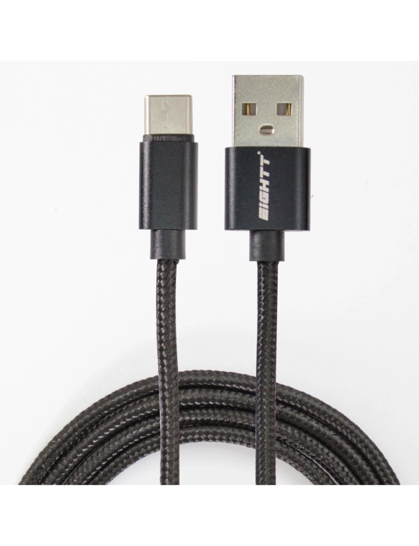 imagem de Cabo USB Eightt > 1 M 2.0 C A Preto - ECT-4B1