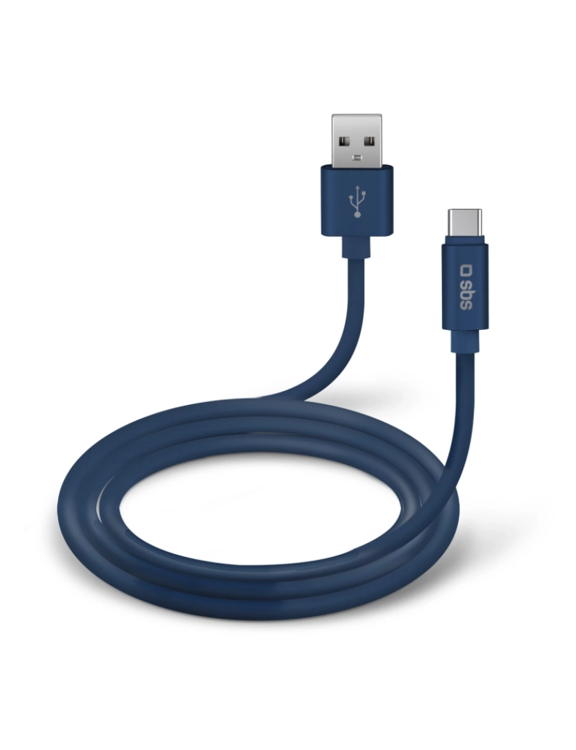 SBS - Cabo USB SBS > 1 M 2.0 A C Azul - Tecablpolotypecb