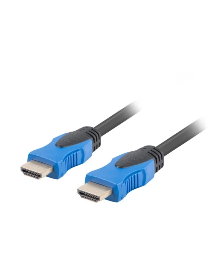 Lanberg - Cabo Hdmi Lanberg > 4,5 M Type A (standard) Preto, Azul - CA-HDMI-20CU-0045-BK