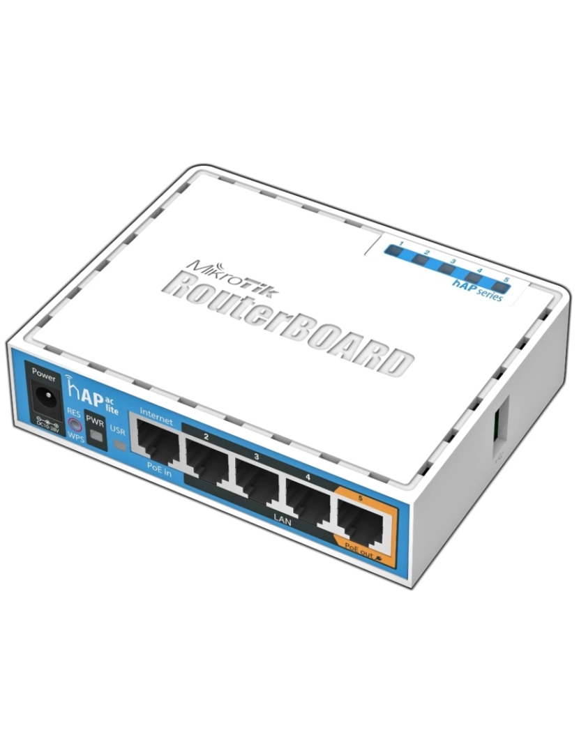 Mikrotik - Router Mikrotik > HAP AC Lite 733 Mbit/s Branco Power Over Ethernet (poe) - RB952UI-5AC2ND