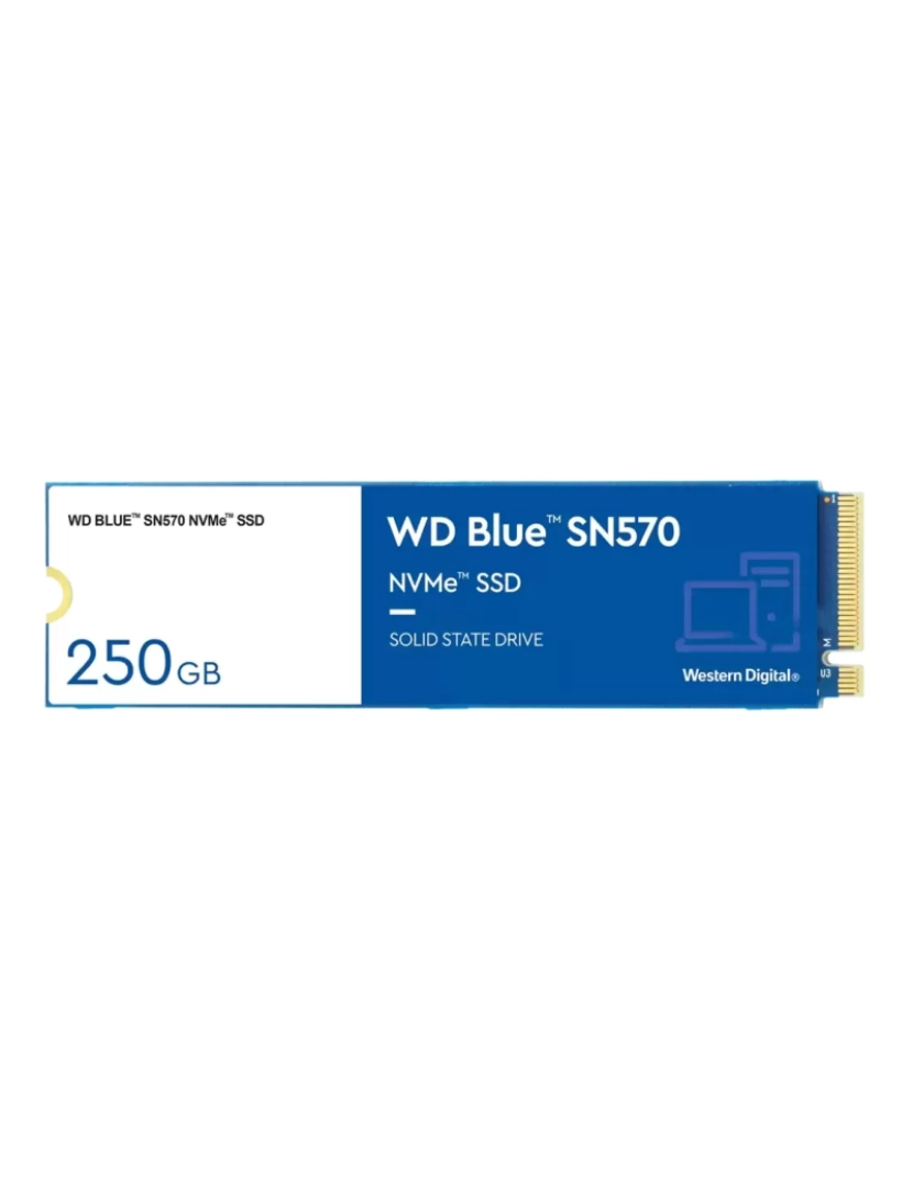 imagem de Drive SSD Western Digital > WD Blue SN570 M.2 250 GB PCI Express 3.0 Nvme - WDS250G3B0C1