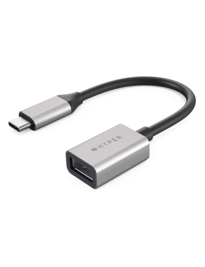 Hyper - Cabo USB Hyper > 0,0176 M 3.2 GEN 2 (3.1 GEN 2) C A Preto, Prateado - HD425D-GL