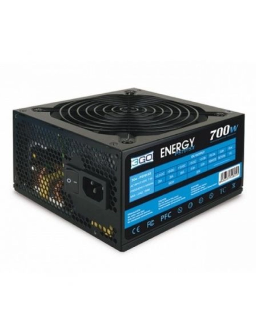 3Go - Fonte de Alimentação 3GO > 700 W 20+4 PIN ATX ATX Preto, Azul - PS701SX