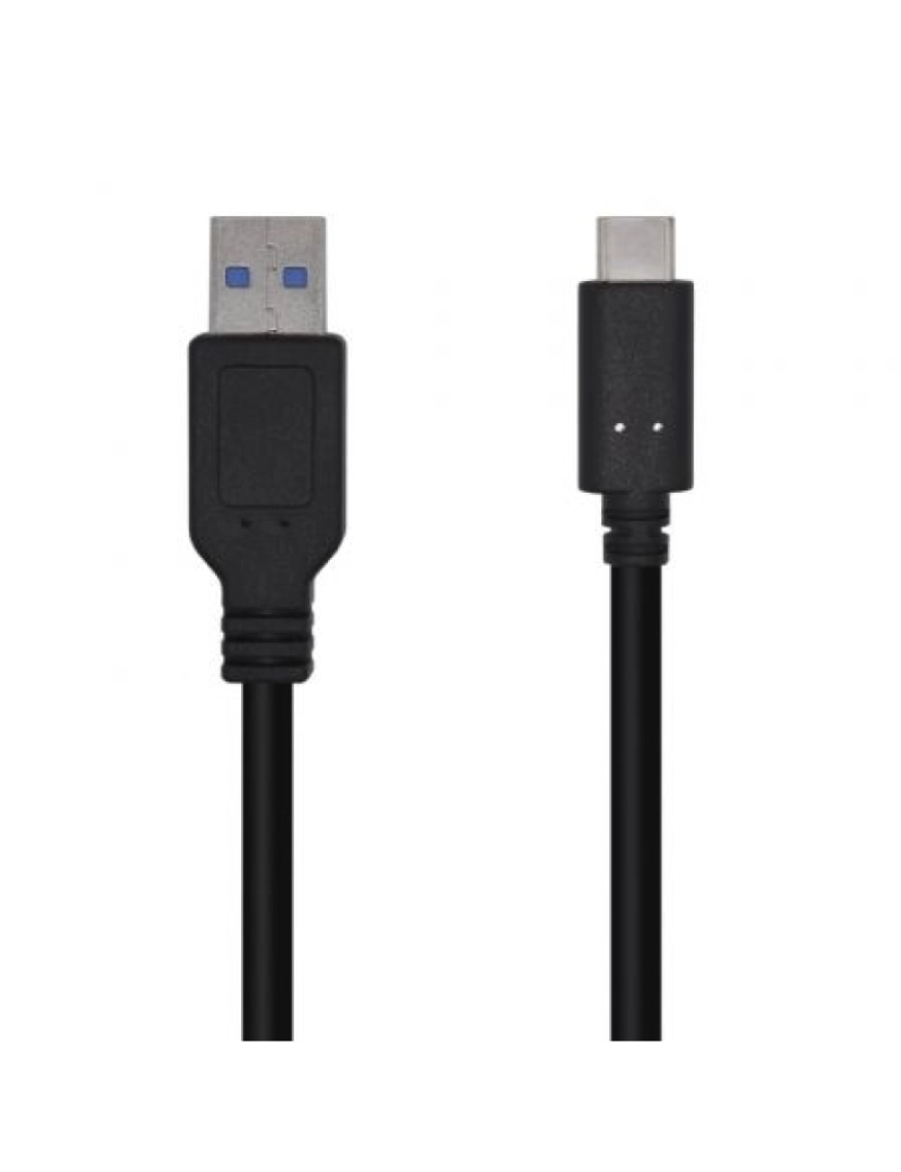 Aisens - Cabo USB Aisens > 0,5 M 3.2 GEN 2 (3.1 GEN 2) A C Preto - A107-0449