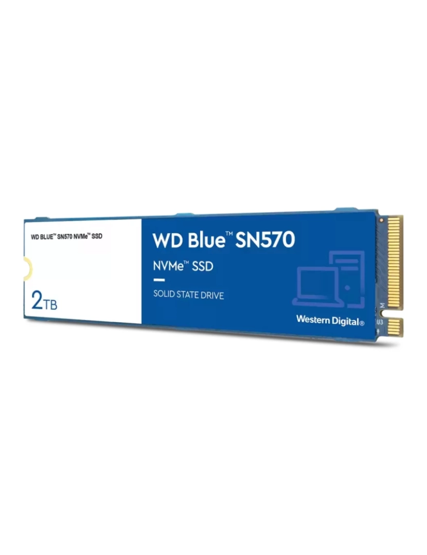 imagem de Drive SSD Western Digital > WD Blue SN570 M.2 2000 GB PCI Express 3.0 TLC Nvme - WDS200T3B0C1