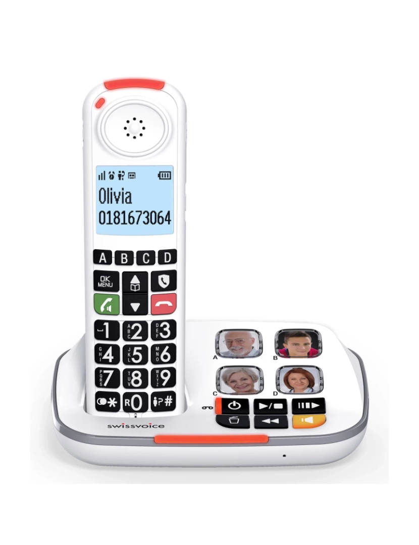 Swissvoice - Telefone SEM FIO Swissvoice > Atlinks Xtra 2355 Dect Identificação de Chamadas Branco - ATL1424003