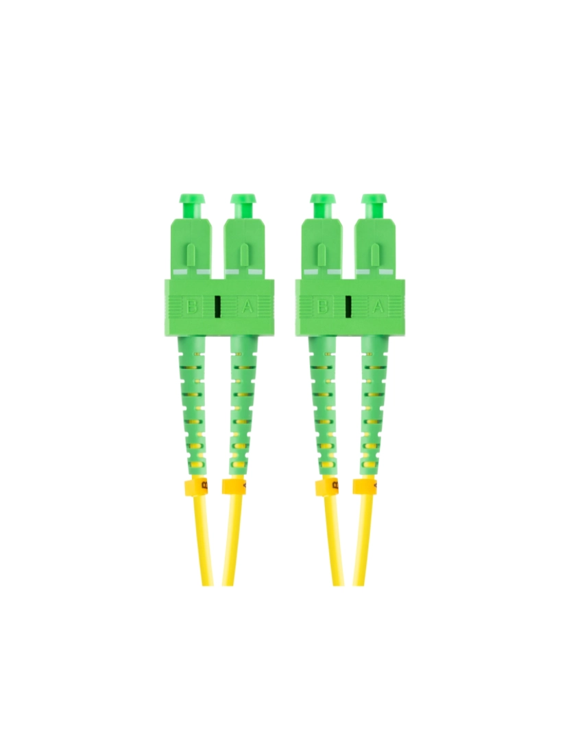 imagem de Cabo de Fibra Óptica Lanberg > Ótica 1 M Sc/apc G.657.A1 Verde, Amarelo - FO-SASA-SD11-0010-YE1