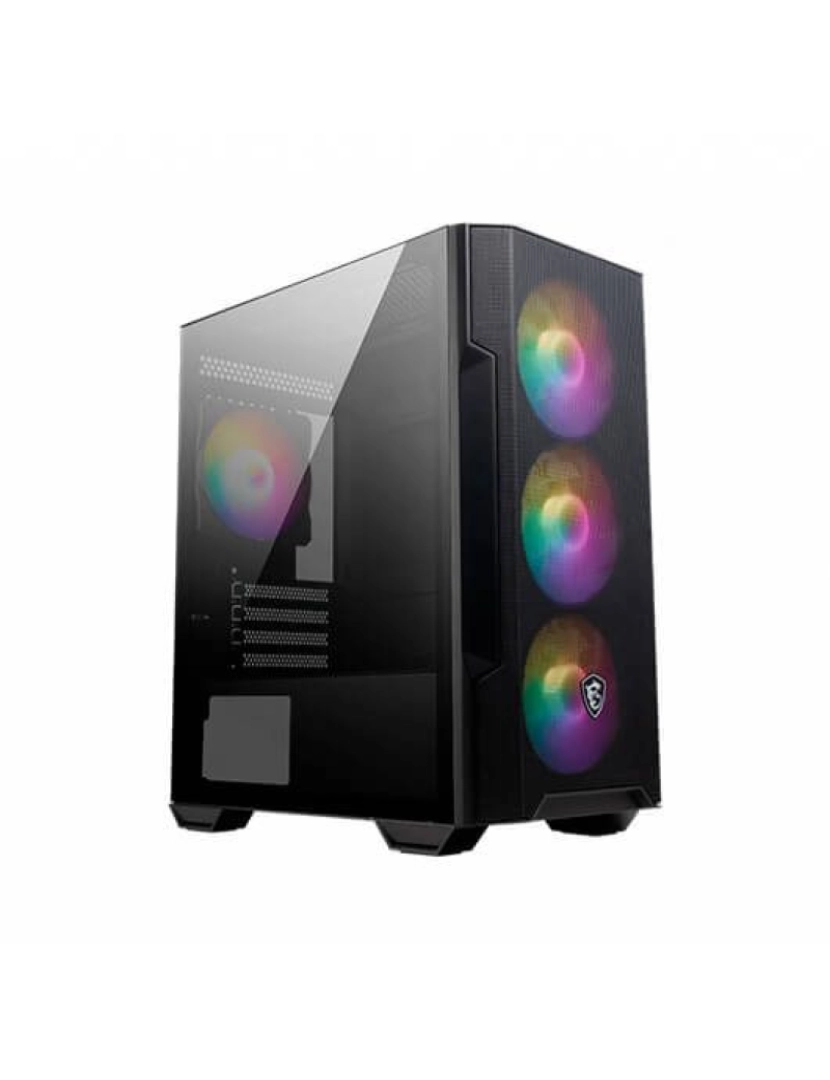 Msi - MAG Forge M100R Para Computador Midi Tower Preto, Transparente - 306-7G20R21-809