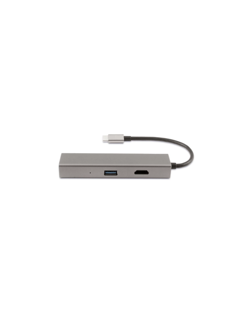 CoolBox - Coolbox HUB MINIDOCK4 USB-C com Fios USB 3.2 GEN 1 (3.1 GEN 1) TYPE-C Ferro