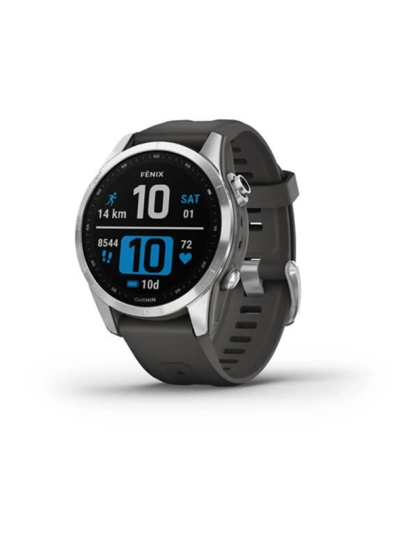 Smart Watch Garmin > Fenix 7S 3,05 CM (1.2) MIP 42 MM Prateado GPS -  010-02539-01 - Garmin