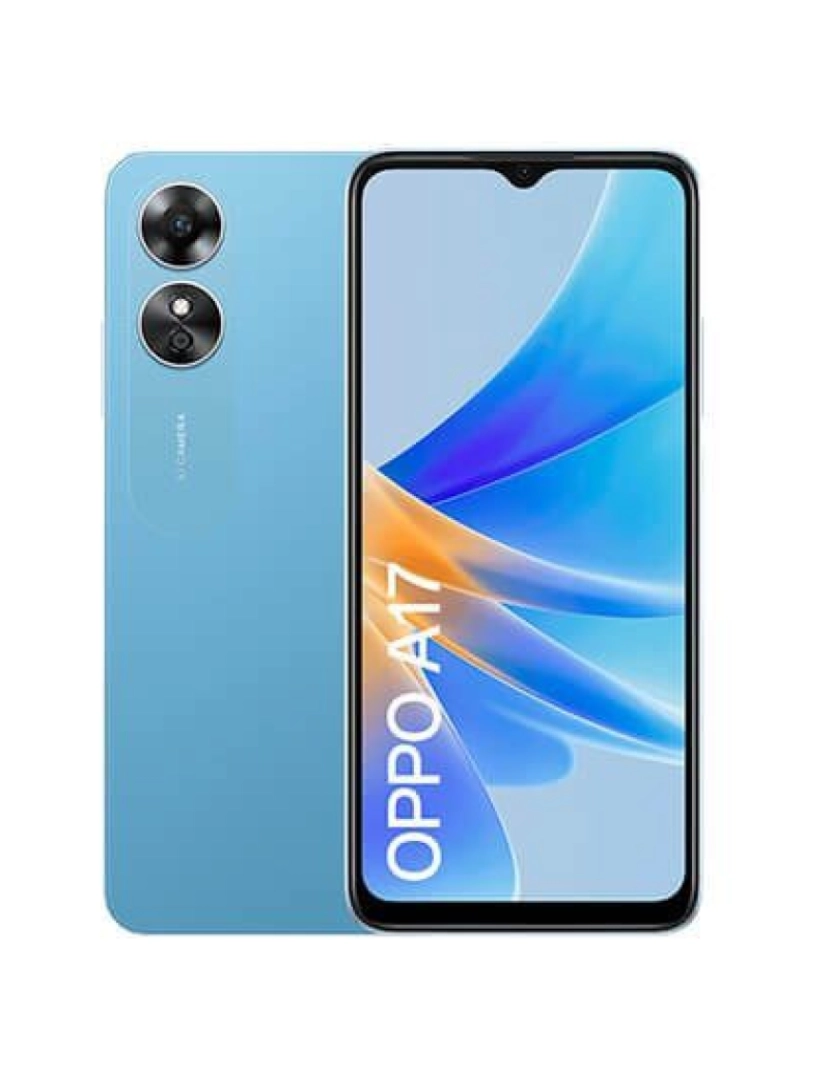 Oppo - OPPO A17 16,7 cm (6.56") Dual SIM híbrido Android 12 4G Micro-USB 4 GB 64 GB 5000 mAh Azul