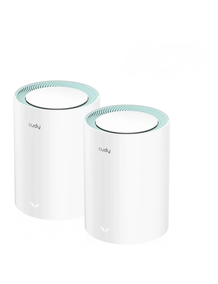 Cudy - Router Cudy > Sistema de WI-FI Mesh DUAL-BAND (2,4 GHZ / 5 Ghz) WI-FI 5 (802.11AC) Branco 1 Interno - M1300 2-PACK