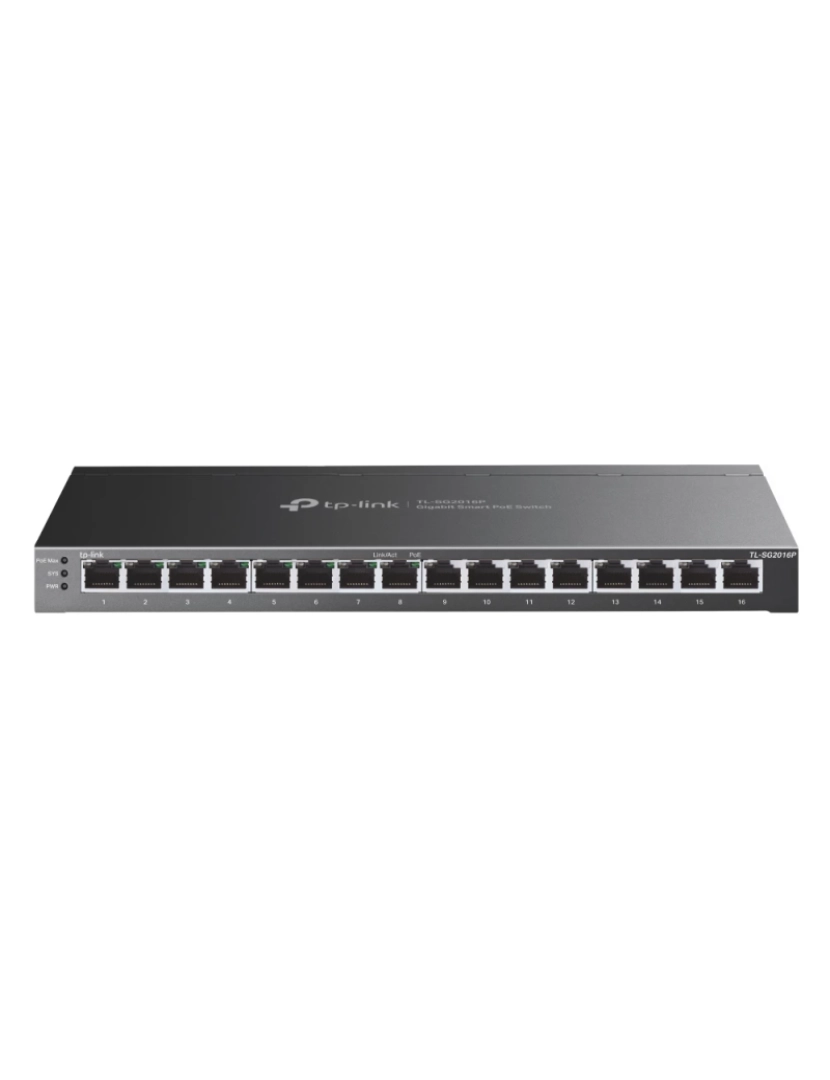 Tp-Link - TP-Link TL-SG2016P switch de rede L2/L3/L4 Gigabit Ethernet (10/100/1000) Power over Ethernet (PoE) Preto