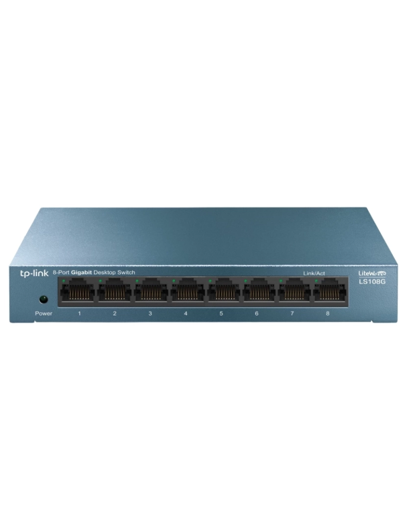 Tp-Link - não-gerido gigabit ethernet (10/100/1000) azul - ls108g