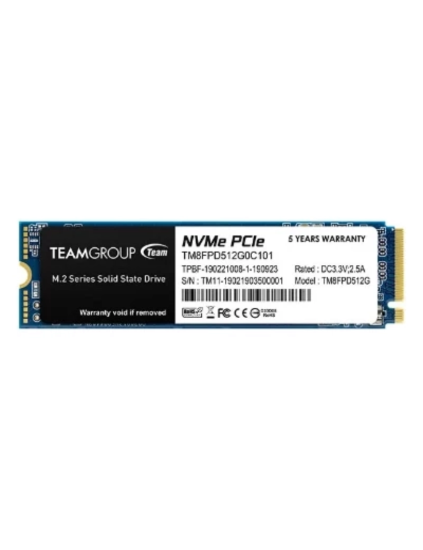 Team Group - Drive SSD Team Group > MP33 PRO M.2 512 GB PCI Express 3.0 3D Nand Nvme - TM8FPD512G0C101