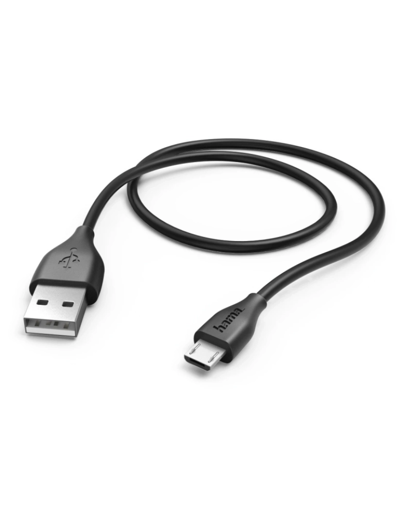 Hama - Cabo USB Hama > 1.4M, USB2.0-A/USB2.0 MICRO-B 1,4 M A MICRO-USB B Preto - 00173610