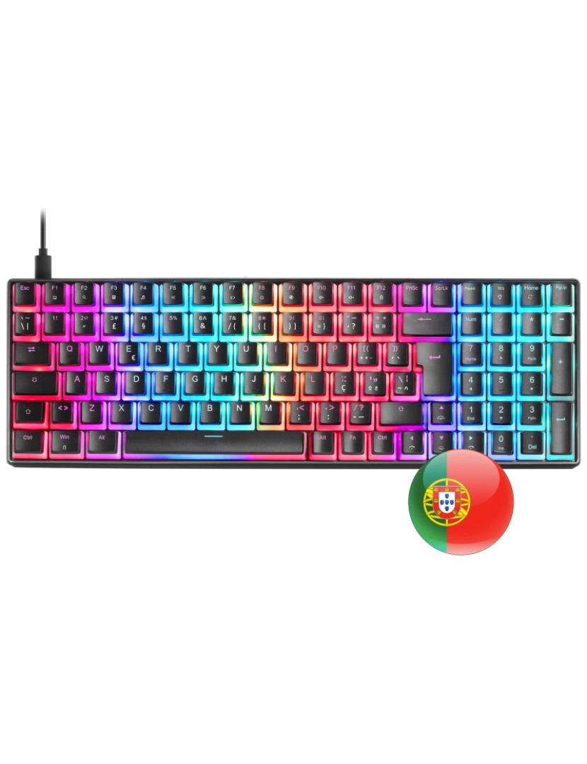 Mars Gaming - Teclado Mars Gaming > Mkultra USB Português Preto - Mkultrarpt