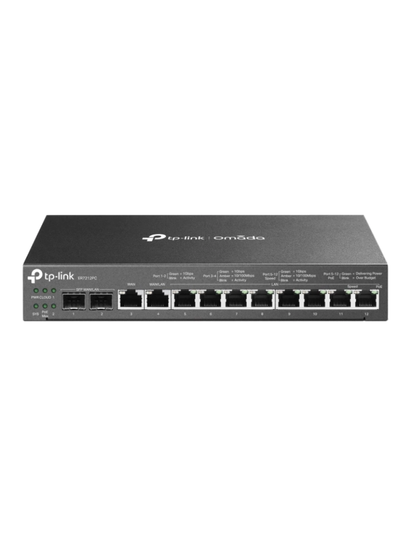 Tp-Link - Router TP-LINK > com FIO Gigabit Ethernet Preto - ER7212PC