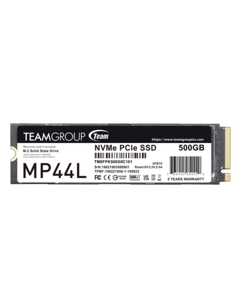 Team Group - Computador ALL IN ONE Team Group > SSD M.2 Pcie 4.0 Nvme 500GB MP44L-5000R/3700W-440/545K Iops - TM8FPK500G0C101