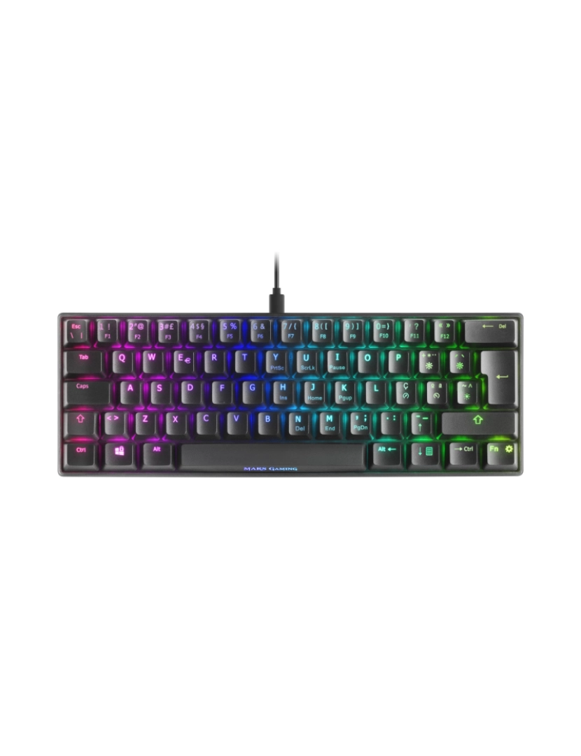 imagem de Mars Gaming MKMINIRPT teclado USB Português Preto1