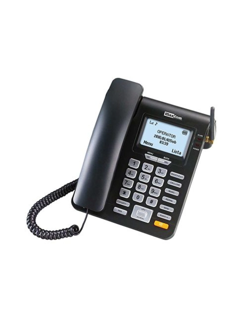 imagem de Telefone com FIO Maxcom > MM28D Dect Preto - MM28D PT1