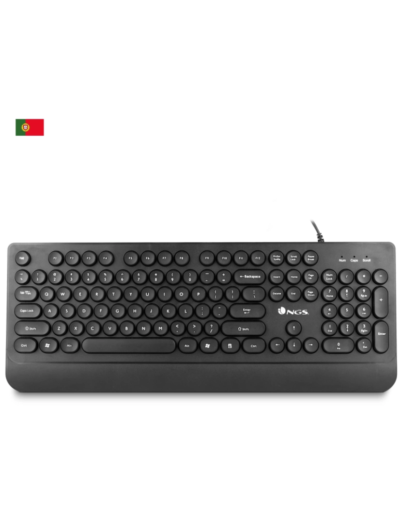 NGS - Teclado NGS > DOT (portugués), Qwerty - Dotportuguese