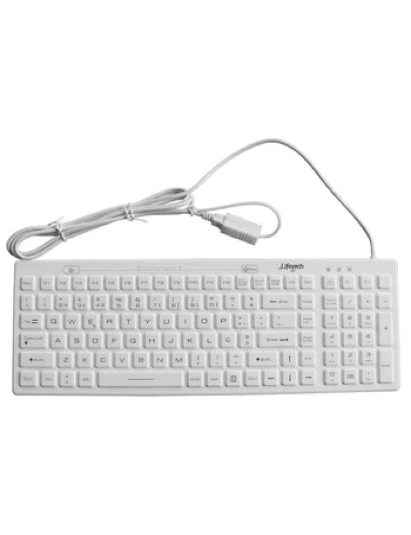 imagem de Teclado Lifetech > Silicone Higienizável USB -LFKEY045 - LTLFKEY0451