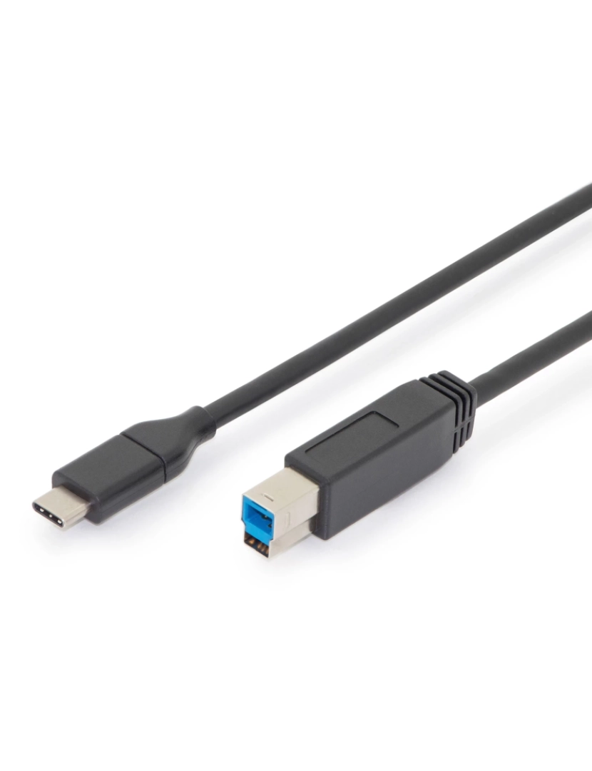 Digitus - Cabo USB Digitus > 1,8 M 2.0 C B Preto - AK-300149-018-S